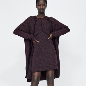 ZARA LONG CARDIGAN THREAD CARDIGAN JACKET